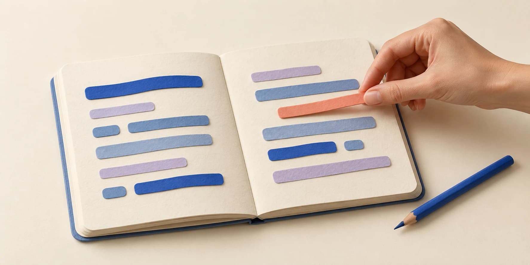A paper phrase moved into an editable draft